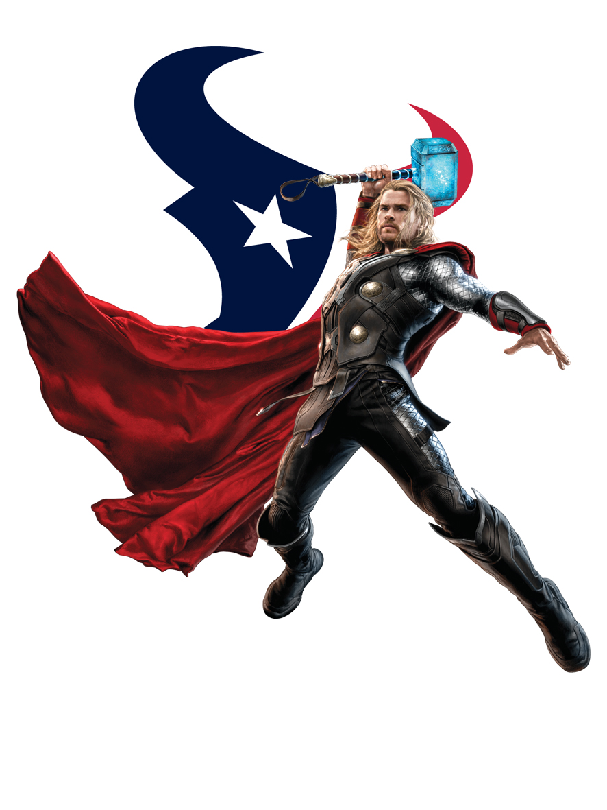 Houston Texans Thor Logo vinyl decal